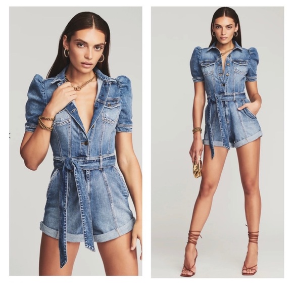 Retrofete Blue Denim Jumpsuit